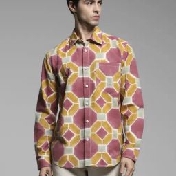 Jack & Jones Multi Cotton Regular Fit Printed Shirt-image-47