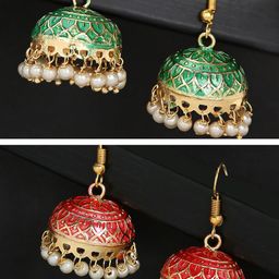 Anouk Dome Shaped Jhumkas Earrings-11