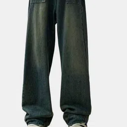 HERE&NOW Regular Fit Mid-Rise Slash Knee Light Fade Jeans-image-25