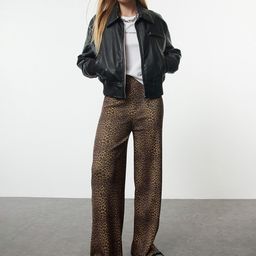 Trendyol Women Animal Printed Trousers-picture-42