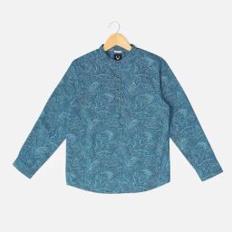 Allen Solly Junior Blue Printed Short Kurta-image-28