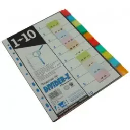 Worldone PP Divider 1 To 10 A4 Size (DV110) WO083OS62DXLINSTA-3648-46