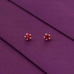 Kai Jewel Sterling Silver Red Star Casual Stud Earrings for Women-image-46