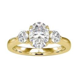 Fiona Diamonds Lab Grown Diamond 18k (750) Yellow Gold Ring for Women-image-48