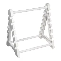 WKM White Triangular Shape Polypropylene 12 Pipette Stand image 3