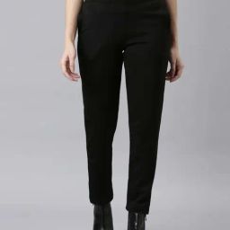 Go Colors! Black Mid Rise Pants-image-83