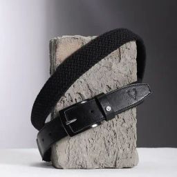 Allen Solly Black PU Waist Belt For Men-image-21
