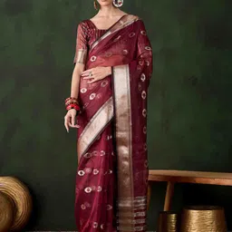 DIVASTRI Woven Design Zari Kanjeevaram Saree-image-81