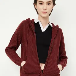 max Women Hooded Pullover Sweaters-image-15
