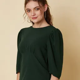 RAASSIO Green Crepe Top-picture-17