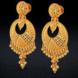 Joyalukkas 22k Shimmering Golden Chand Bali for Women & Girls-image-63