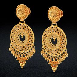 Joyalukkas 22k Ethereal Golden Chand Bali for Women & Girls-image-85