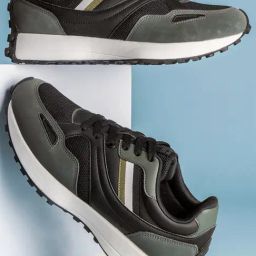 Red Tape Men's Hustle Collection Black Casual Sneakers-18