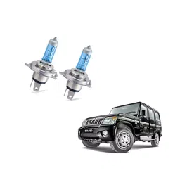Auto Pearl H4 High Beam Halogen Head Lamp Bulb for Bolero (Set of 2)-18