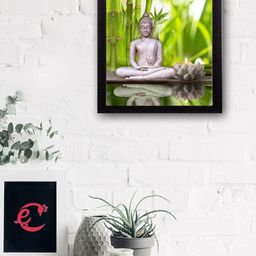 eCraftIndia Multicoloured Lord Buddha UV Wall Art-image-98