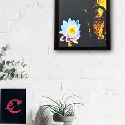 eCraftIndia Multicoloured Lord Buddha UV Wall Art-image-68