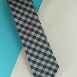 Tossido Men Checked Silk Broad Tie-picture-8