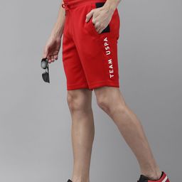 U S Polo Assn Men Typography Printed Slim Fit Shorts-image-76