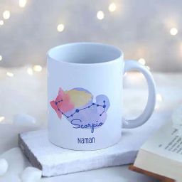 FNP Multicolor Ceramic Personalised Scorpio Zodiac Mug (325ml)-image-99