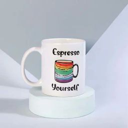FNP White Ceramic Pride Espresso Mug (325ml)-image-97