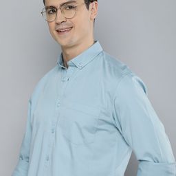 Mast & Harbour Men Standard Solid Satin Cotton Casual Shirt-image-44