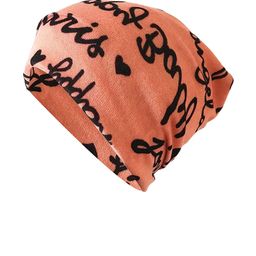 YOUSTYLO Unisex Orange Printed Cotton Beanie Cap-image-99