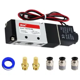 RIH 5 Ports and 2 Position Solenoid Valve With 116 PSI Max. Operating Pressure, 4V210-08-6
