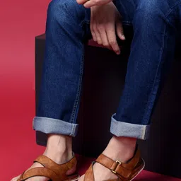 STEPHORN Men Faux Leather Comfort Sandals-picture-40