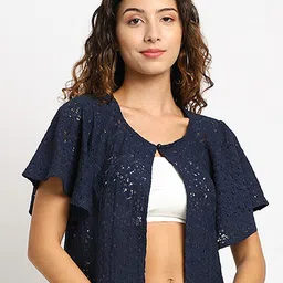 A AND K Floral Printed Cotton Shrug-picture-30