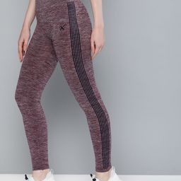 HRX by Hrithik Roshan Women Regular Fit Rapid Dry Seamless Running Tights-image-12