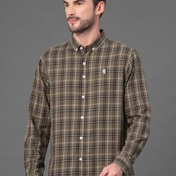 Red Tape Men Checks Cotton Shirt-image-68