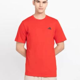 Adidas Red Regular Fit Sports T-Shirt-image-55