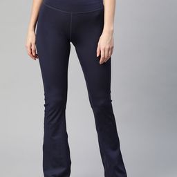 Reebok Women Navy Blue Solid WOR PP Bootcut Track Pants-picture-58
