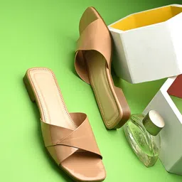 KARADDI Women Open Toe Flats with Bows-28