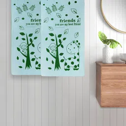 FABINALIV  Kids Green 2 Pieces Printed Cotton Bath Towels-image-91