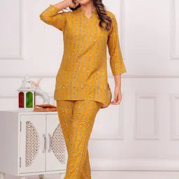 BAESD Cotton Printed Tunic With Trousers Co-Ords-picture-15