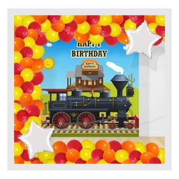 Untumble Train Theme Birthday Decoration Backdrop Arch Kit Multicolour - Pack Of 64-image-31