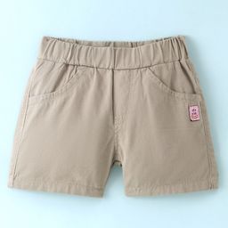 Olio KidsCotton Woven Shorts Solid Color - Cement-image-33