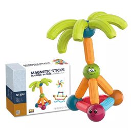 Sanjary Magnetic Sticks Blocks 38 Pieces Toy for kids - Multicolor-21