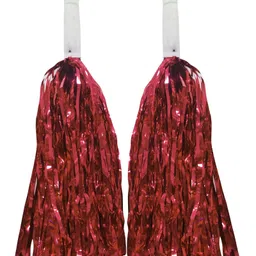 Asian Hobby Crafts Pom Poms for Cheerleading - Red, Pack of 2 Size :10" Inches-picture-42