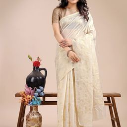 Astita Floral Woven Design Zari Banarasi Saree-image-106