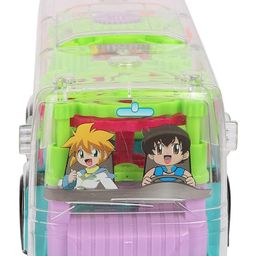 VGRASSP Gear Display 360 Degree Musical Rotating Transparent Mechanical Bus - Multicolor image 2