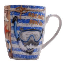 Kookee Printed Ceramic Coffee or Tea Mug with handle - 325ml (BPM3030-G-A) image 2