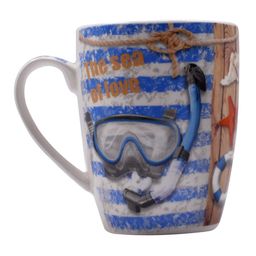 Kookee Printed Ceramic Coffee or Tea Mug with handle - 325ml (BPM3030-G-A) image 3