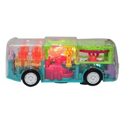 VGRASSP Gear Display 360 Degree Musical Rotating Transparent Mechanical Bus - Multicolor image 4