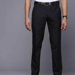 Raymond Men Striped Slim Fit Formal Trousers-image-87