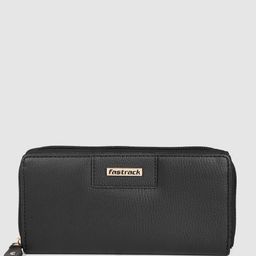 Fastrack Women Abstract Textured PU Zip Around Wallet-16