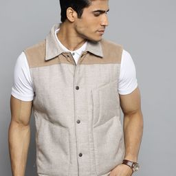 Blackberrys Men Beige Colourblocked Tailored Jacket-30