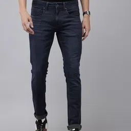 SPYKAR Men Skinny Slim Fit Low-Rise Ripped Light Fade Stretchable Jeans-picture-4