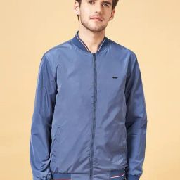 Byford By Pantaloons Blue Cotton Regular Fit Bomber Jacket-picture-28
